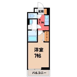 西川田駅 徒歩27分 3階の物件間取画像